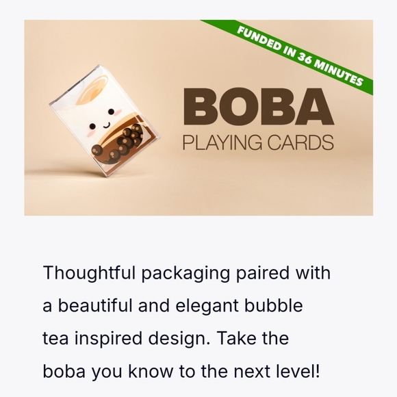 Boba playing cards by baobao restaurant - Picture 4 of 10
